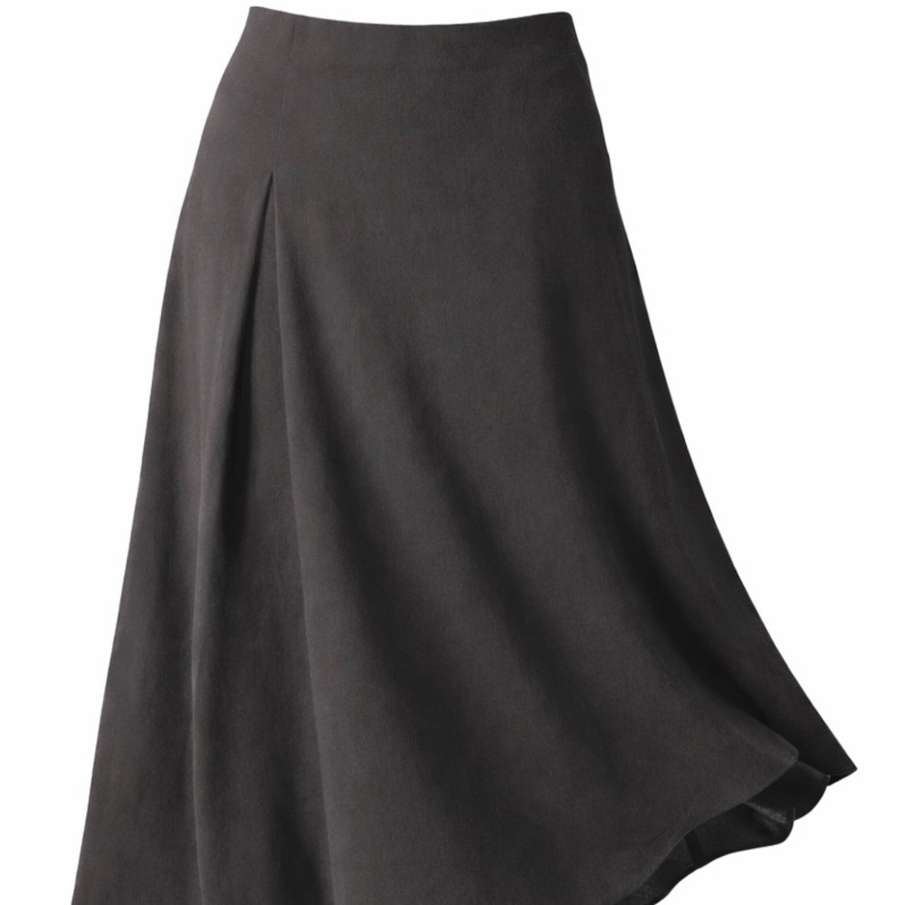 SPANX Black A-Line Midi Skirt medium